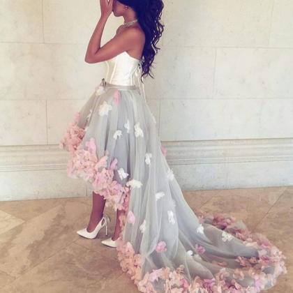 Prom Dress,modest Prom Dress,high Low Wedding..