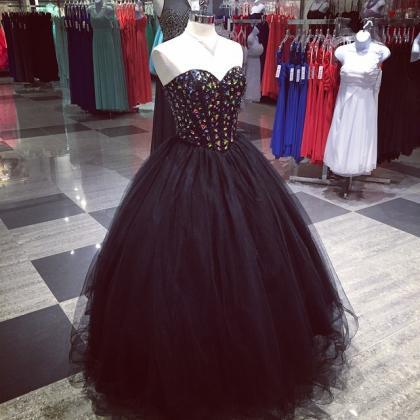 Prom Dress,modest Prom Dress,sequin Beading..