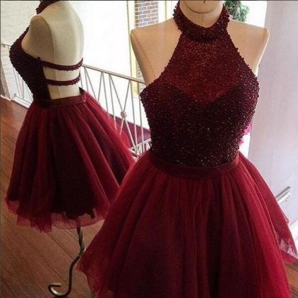 Sexy Red Short Prom Dress,red Homecoming Dress,..