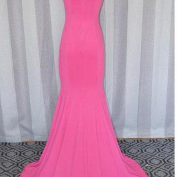 Pink Prom Dress,fashion Elegant Sleeveless Long..