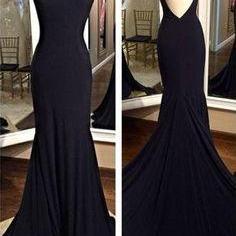 Black Prom Dress, Long Prom Dresses, 2016 Evening..