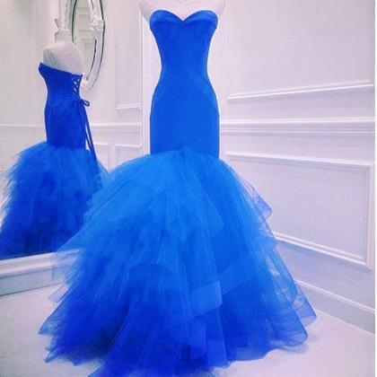 Prom Dress,modest Prom Dress,prom Dress,royal Blue..