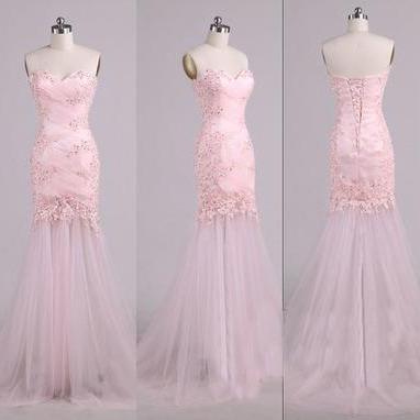 Pink Prom Dress, Long Prom Dress, Prom Dress,..