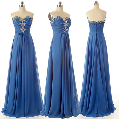 Prom Gown,royal Blue Prom Dresses,evening..