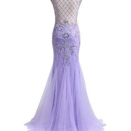 Women's Tulle Prom Dresses A-line..