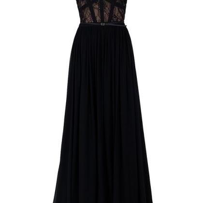 Prom Dress,black Prom Dress, Long Evening..