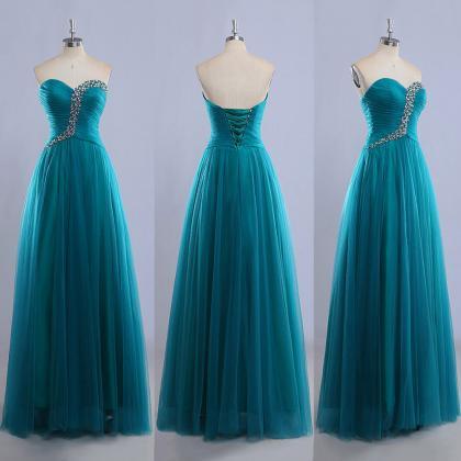Sweetheart Floor-length Ball Gowns, Gorgeous Tulle..