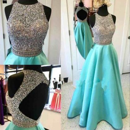 Fashion A-line Backless Prom Dresses Prom Party..
