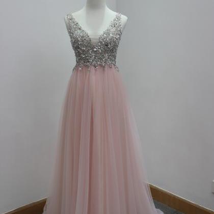 Ready To Ship Evening Gowns Beaded Crystal Bodice..