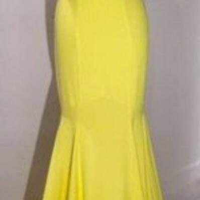 Yellow Prom Dress,formal Prom Dresses,long Prom..