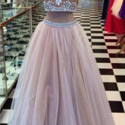 Royal High Neck Evening Dresses Long Backless With..