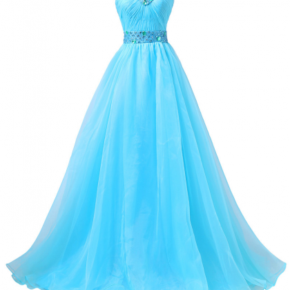 Grace Karin Real Picture Long Prom Dresses Sky..
