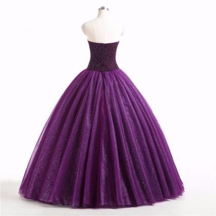 Real Vintage Gothic Purple Ball Gown Colorful..