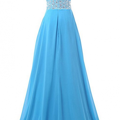 Evening Gowns Chiffon Beaded Prom Bridesmaid..