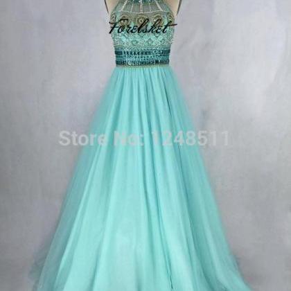 Two Pieces Prom Dress 2017 Long Evening Dress..