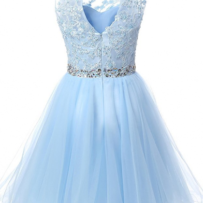 Lace Beaded Homecoming Dresses Short Sequined Appliques Cocktail Prom