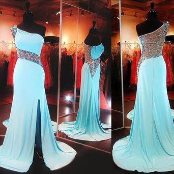 One Shoulder Prom Dresses,jersey Prom..
