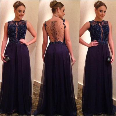 Navy Blue Evening Gowns Evening DRESSES PROM DRESSES