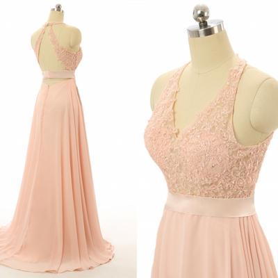 2017 Prom Gown,Pink Prom Dresses With Lace,Evening Gowns,Mermaid Formal Dresses,Pink Prom Dresses