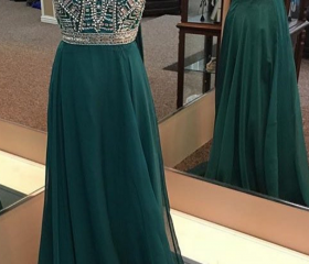 Green Prom Dress,long Evening Gowns,sexy Prom Dress, V Neck Prom Dress ...