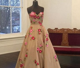 A-line Sweetheart Satin Tulle Floor-length Sashes / Ribbons Flower Girl Dress
