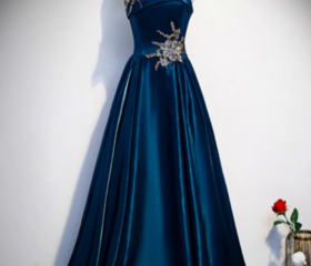 Strapless Beaded Illsion Prom Dress WU1516