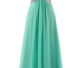 Long A Line Chiffon Prom Dress Open Back Women Formal Dress Party Gowns New C345 main image 1