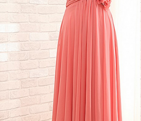 Elegant Sheath Off The Shoulder Dark Green Chiffon Long Prom Dress Evening Dresses C3394 main image 0