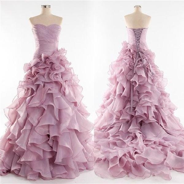Noble Tulle Party Prom Dresses Sweetheart Collar Evening Dresses