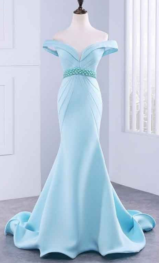 Sexy Mermaid Long Prom Dresses,Winter Formal Dresses,DS3670 main image 1