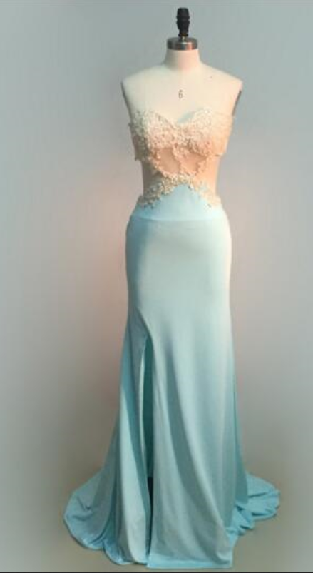 Fashion Slim No Mermaid Dress Model Leak Shoulder Length of The Floor Ball Prom Dress Sexy Evening Dress Formal Cocktail Dress