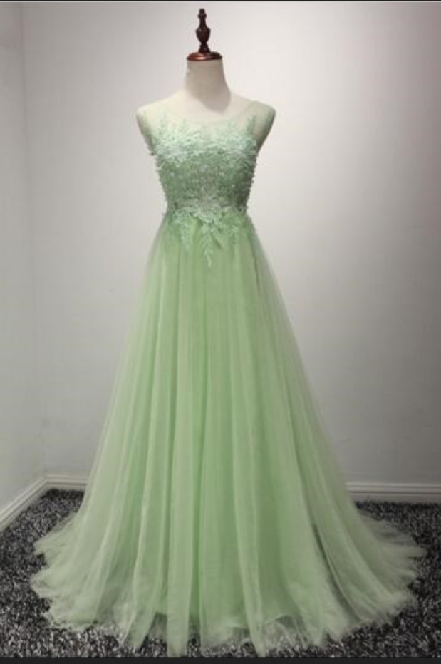 Women's Sexy Ball Evening Dress Light Green Decal Mop Floor Fashion Dress Chiffon Halter Dress