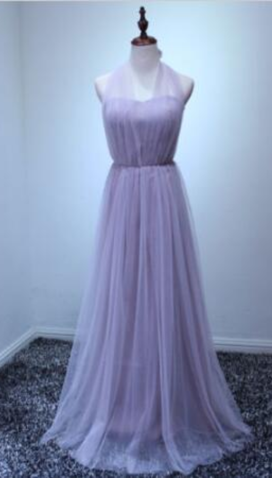 Long Tulle Bridesmaid Formal Gown Ball Party Cocktail Prom Convertible Dress Fashionable Party Dress Evening Dress