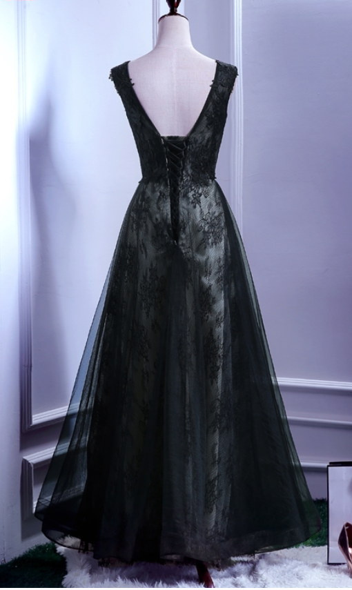 The Long Black Lace Pajama Party Wears A Sexy Beauty Backless Formal