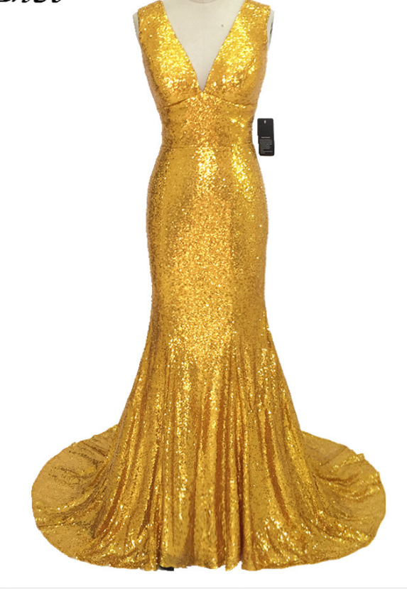 golden yellow bridesmaid dress Ruffles Cold Sleeves Tea-Length Mustard Yellow Bridesmaid Dress –  FancyVestido main image 0