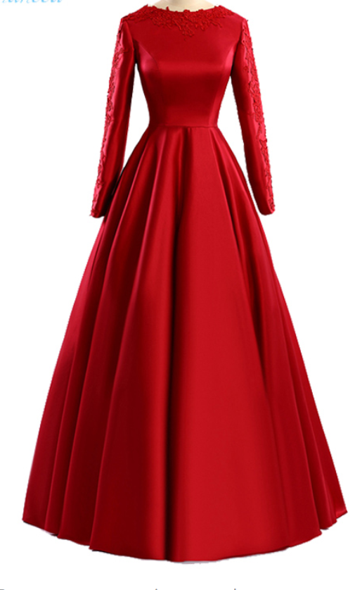 Real Photo Red Gloves Are Elegant Evening Gowns In Lace And A Flooring Online Movie Evening Dress