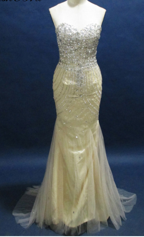 The Real Mermaid Dress Comes Out in The Evening Gown of A Tulle Gown Evening Dresses