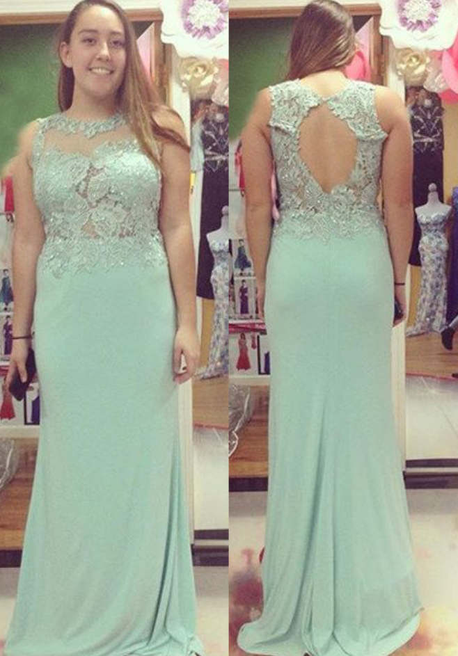 Beading Appliques Stretch Satin Prom Dresses Prom Gowns,prom Dresses