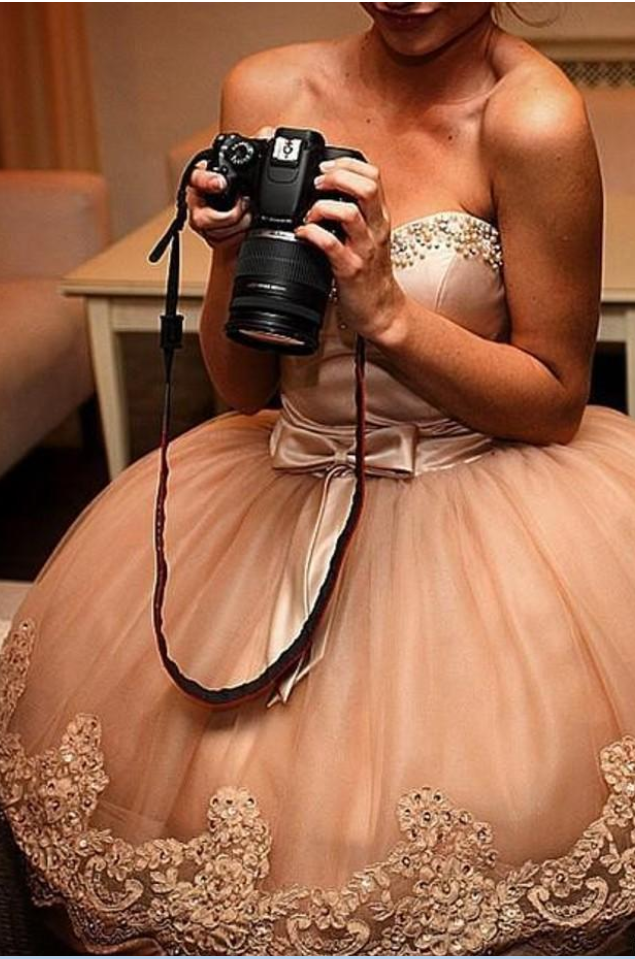 Champagne Crystals Beaded Lace Appliques Sweetheart Short Prom Dresses  Evening Gowns Ball Gown Knee on Luulla