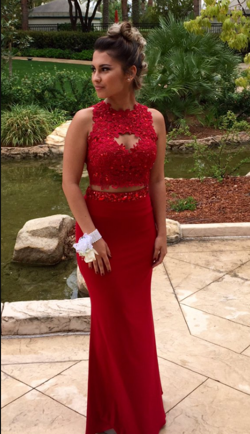 Red Prom Dress,charming Prom Dress,sleeveless Appliques Chiffon Prom Dress,long Prom Dresses,formal Evening Dress,formal Gown ,floor-length Prom