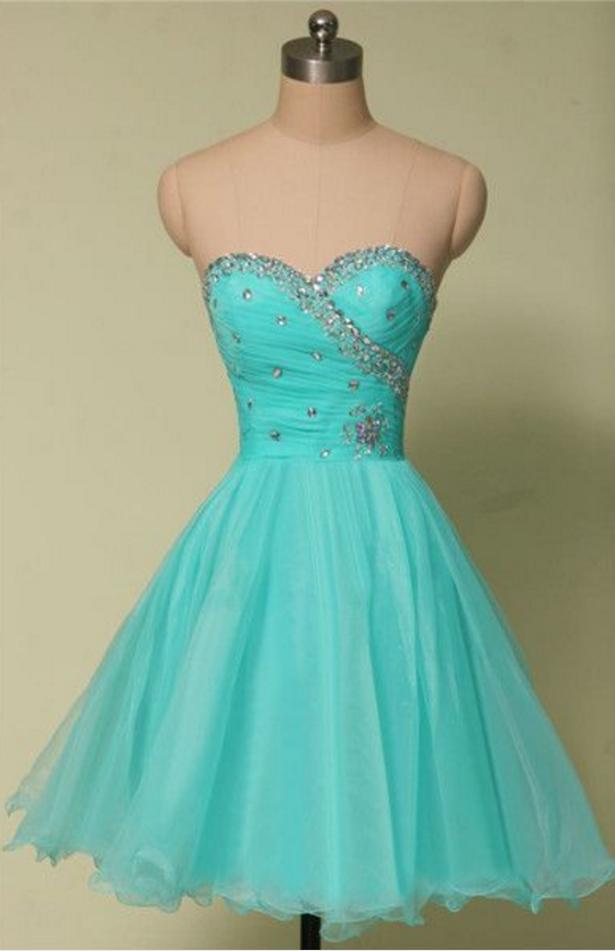 Cute Dress,tulle Dress,beading Graduation Dress