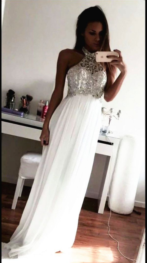 Charming Prom Dress White Evening Dress main image 0
