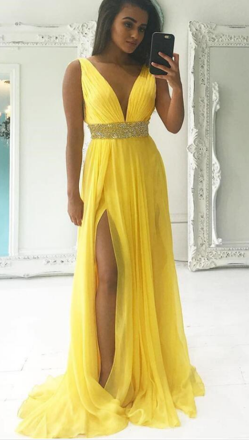 Yellow dress sweet 16 sales