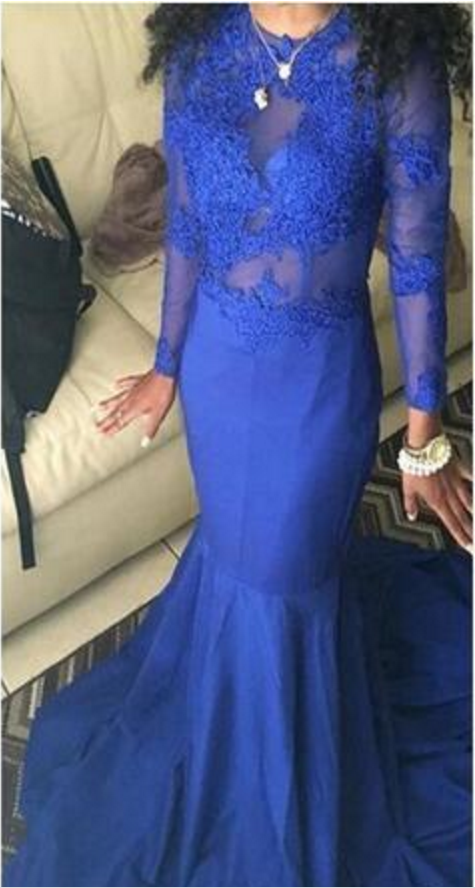 old navy blue maxi dress Gothic Royal Blue Prom Dress with Cape Sleeves - Designer Sequin Gown