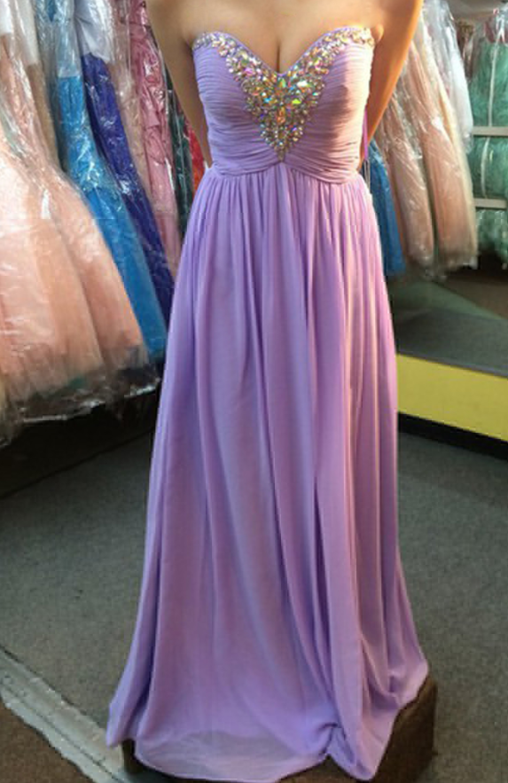 Prom Dress,prom Dresses, Lavender Prom Dresses,chiffon Prom Dresses ...