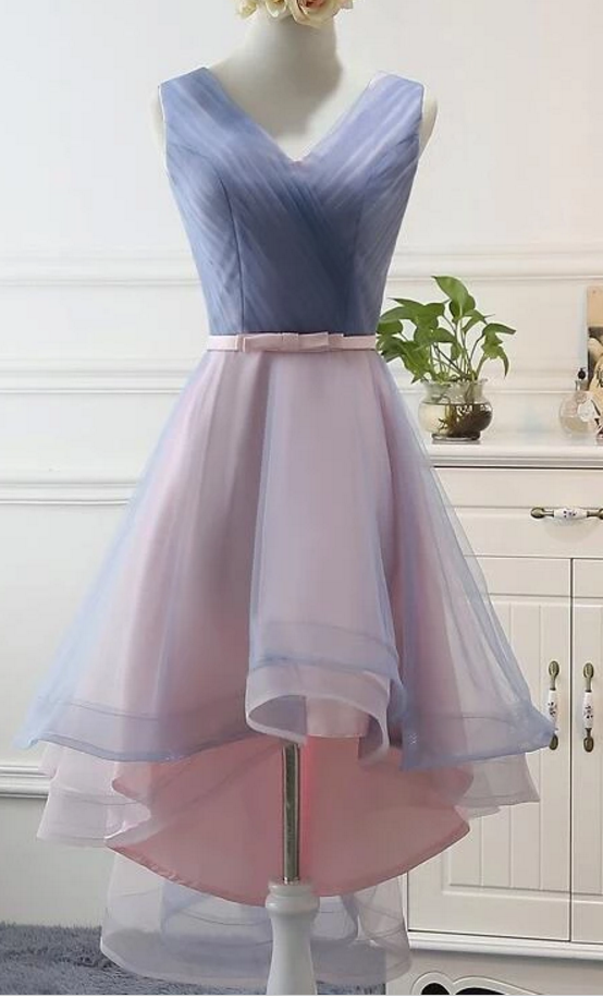 Stylish High Low Party Dress, Cute Formal Gowns, Pretty Party Dresses