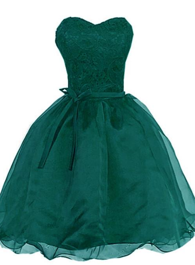 Beautiful Organza Knee Length Sweetheart Formal Dress, Cute Teen Formal  Dress on Luulla