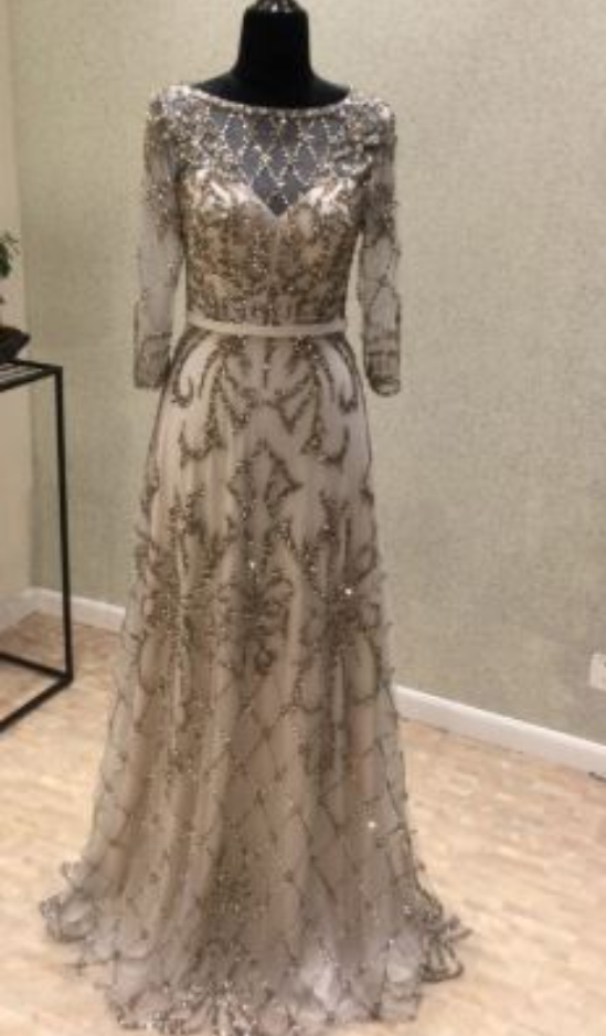 Long Sleeves Unique New Arrival Formal Cheap Long Prom Dresses