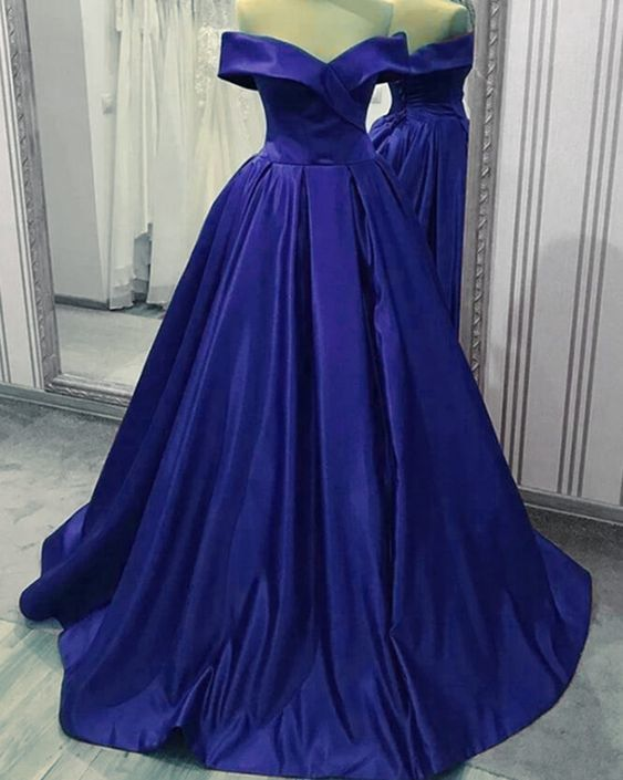 Spark Queen Royal Blue Evening Dress