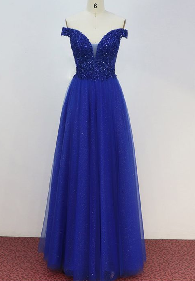 Spark Queen Royal Blue Prom Dress